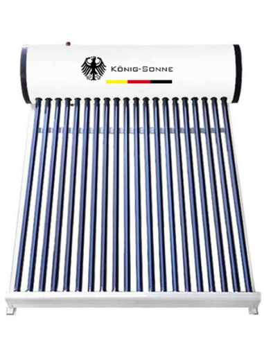 Calentador de Agua Termo Solar ATM 200L 20 Tubos + Kit Instalación PEX